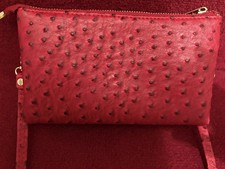 Unused ostrich effect red