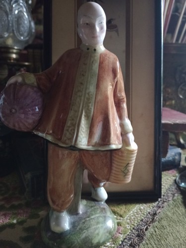 Staffordshire chinese figure - staffordshire,