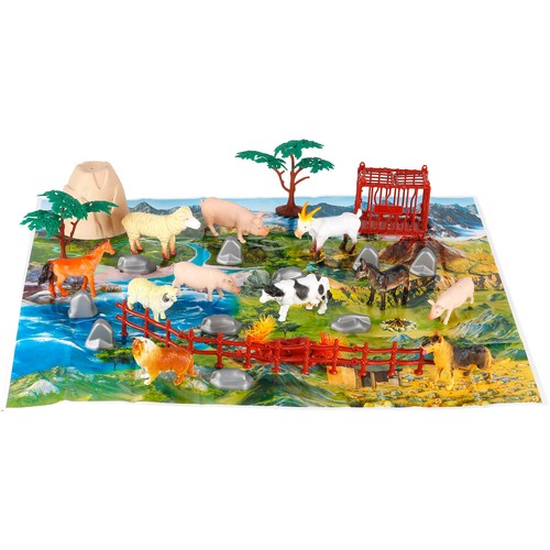Piece farm animal playset - piece,