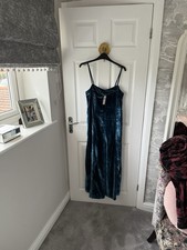 Stunning  Anthropologie Turquoise Velvet Jumpsuit