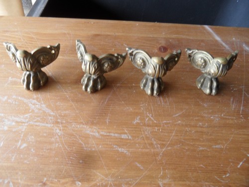 Antique ornate brass claw - 4,