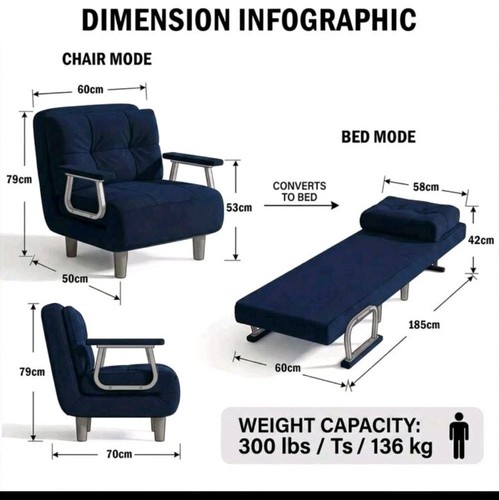 Convertible chair - in,