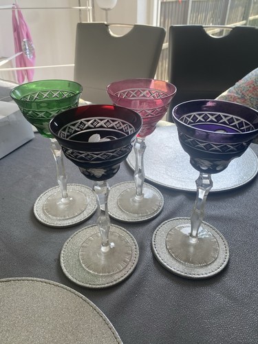 Set cut glass cocktail - set, 4