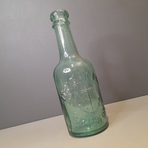 Vintage skipton glass bottle - glass,