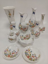 Aynsley Cottage Garden Fine Bone China Vase and Dish Bundle 