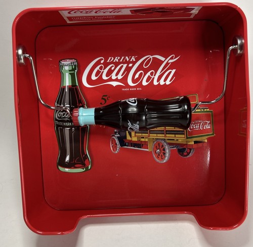 Coca cola tin flat - coca, napkin