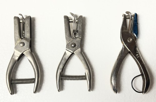 Lot vintage one - hole, paper