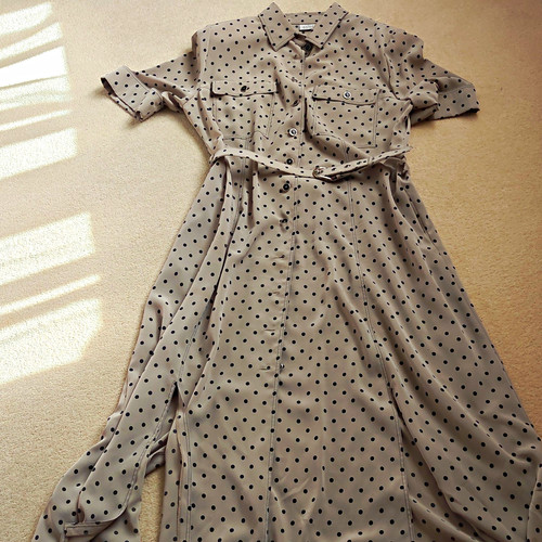Basler beige blue polka - basler, dot