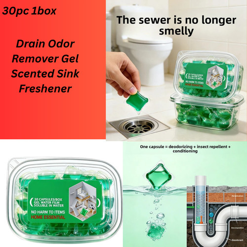 Drain odor remover gel scented - drain,
