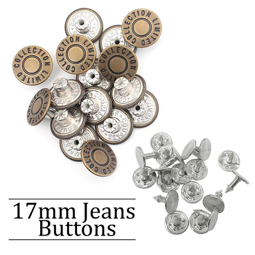 17mm jeans buttons fasteners - jeans,