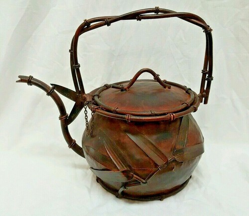 Bronze gilt metal teapot and - bronze,