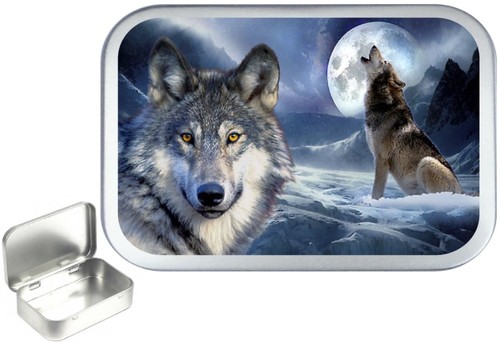 Wolf moon 1oz silver - moon,