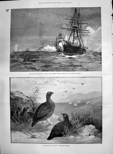 Old 1890 navy manoeuvres - 1890,