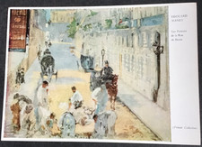 EDOUARD MANET postcard from painting “Les Paveurs declared Rue de Berne”  Medici