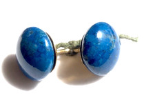 Antique blue agate buttons