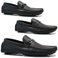 MENS FAUX LEATHER SLIP ON