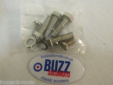 Lambretta Adjuster Block Gear Swivel Selector Arm Stator Wire Bolts Kit SS