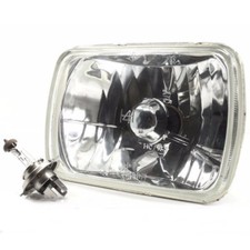 H4 CLEAR GLASS FRONT HEADLIGHT