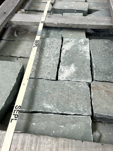 Blue limestone paving setts - limestone,