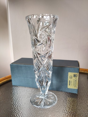 Pinwheel lead crystal vase - lead,
