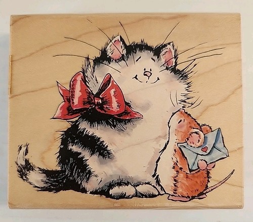 Purr fect message cat mouse - &,