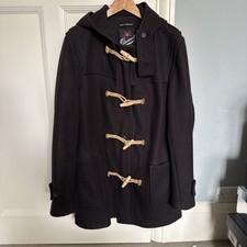 Gloverall Men's Duffle Coat Men’s Brand New Large XL Size 42 Navy Blue Wool