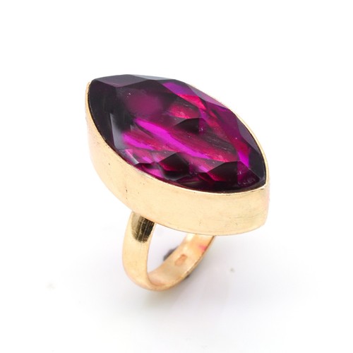 Gold plating rubellite - gold,