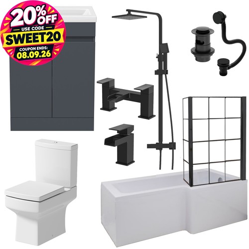 Complete bathroom suite - complete,