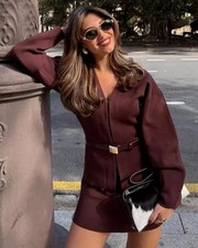 Zara Fitted Waist Plain Knit