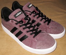 Adidas Daily 2.0 Size 10 UK Mens Trainers Maroon Canvas Skate Shoes