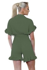 Women's Pleated Playsuit with