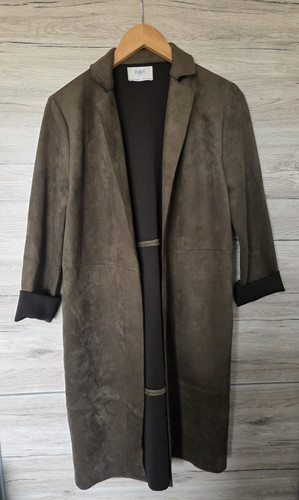 Zara suede effect open front - zara,