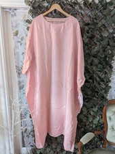 Pink Batwing Kaftan Abaya Maxi