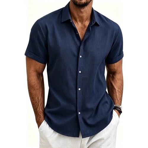 Mens cotton linen shirt - mens,