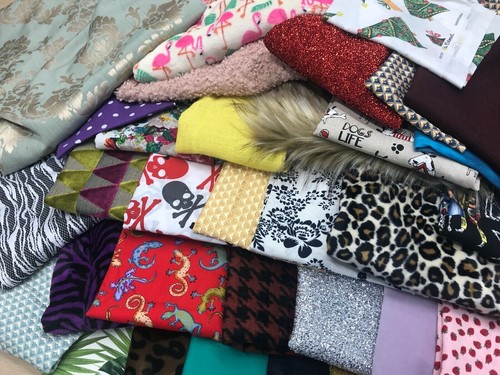 Fabric remnants mixed - fabric,