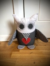 Handmade Black And White Owl