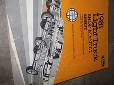 1981 Ford F100 F-150 F250 F300 BRONCO ECONOLINE Repair Shop Service Manual ENGIN