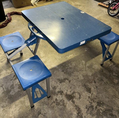 Folding camping picnic table - camping,