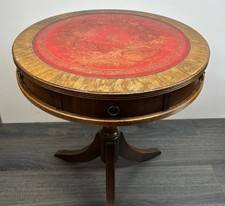 Vintage Bevan Funnell Reprodux Mahogany Tripod Wine Table Unique With Drawers