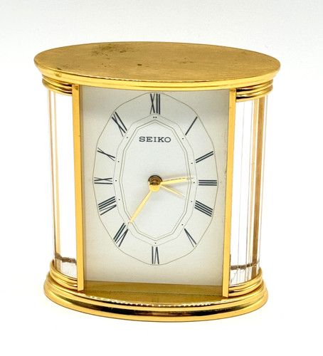 Vintage seiko gold tone mantel - tone,