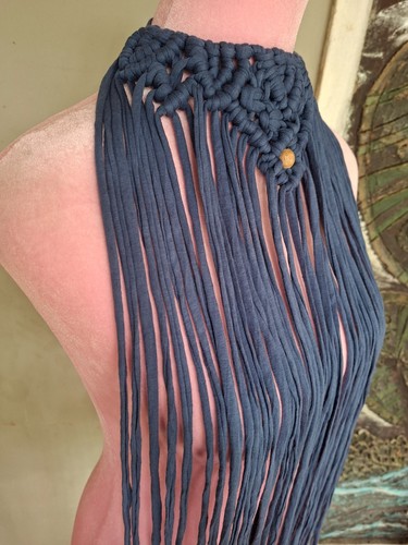 Macrame necklace neck cape