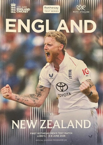 Cricket official programme - cricket,