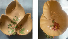 BUNDLE Carlton Ware Australian Design 1930s Leaf Dish & Twin Water Lily Pad Bowl