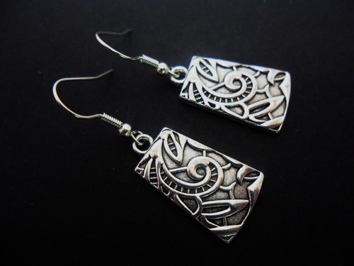 Pair dangly oblong - a,