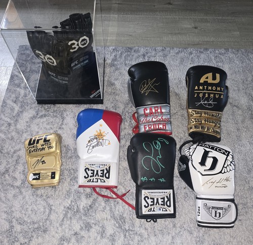 Signed boxing gloves - signed,