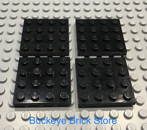 Lego lot 4x4 black plate - 4x4,