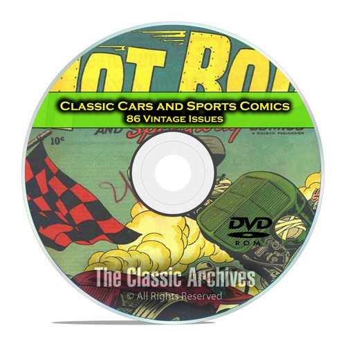 Classic car comics - car, sports