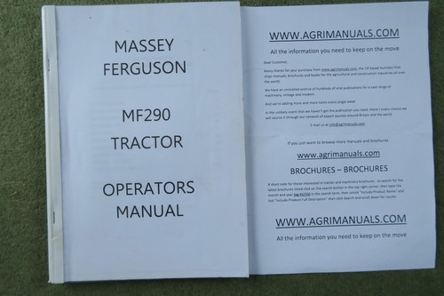 Massey ferguson tractor mf290 - ferguson,