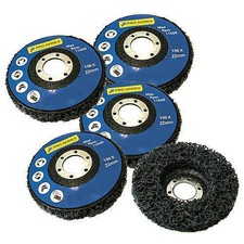 Paint Rust Remover Abrasive Poly Wheel Discs - for 115mm Angle Grinder - 5PK
