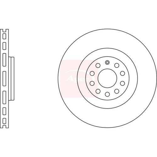 Brake discs vented front - brake,